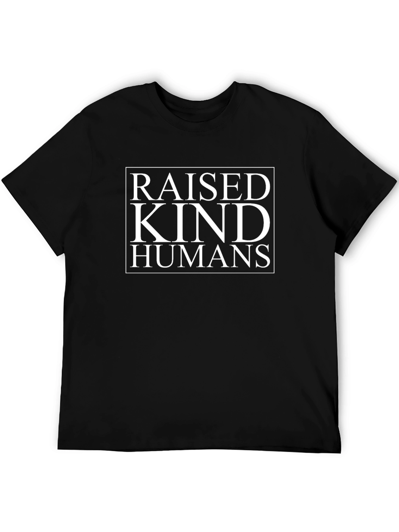 Camiseta Negra Raised Kind Humans