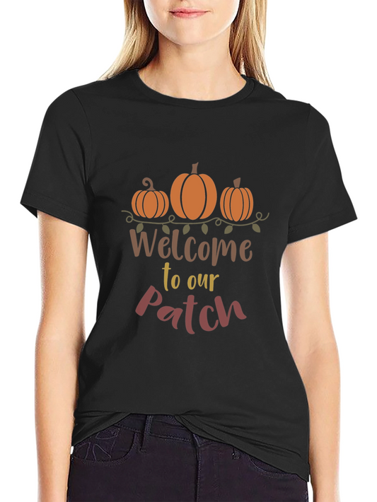 Camiseta Negra Welcome to our Patch