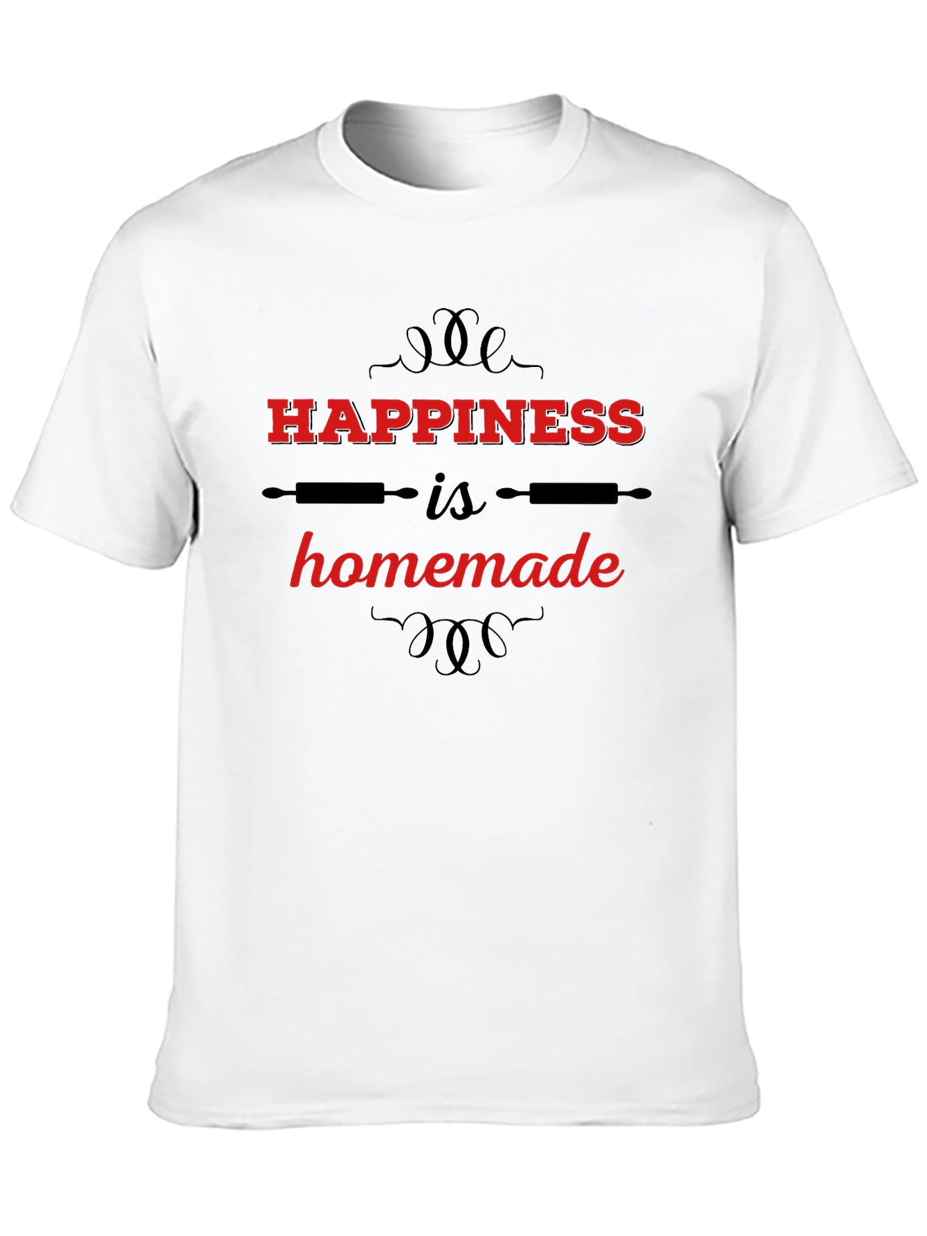 Camiseta Negra Happiness is Homemade