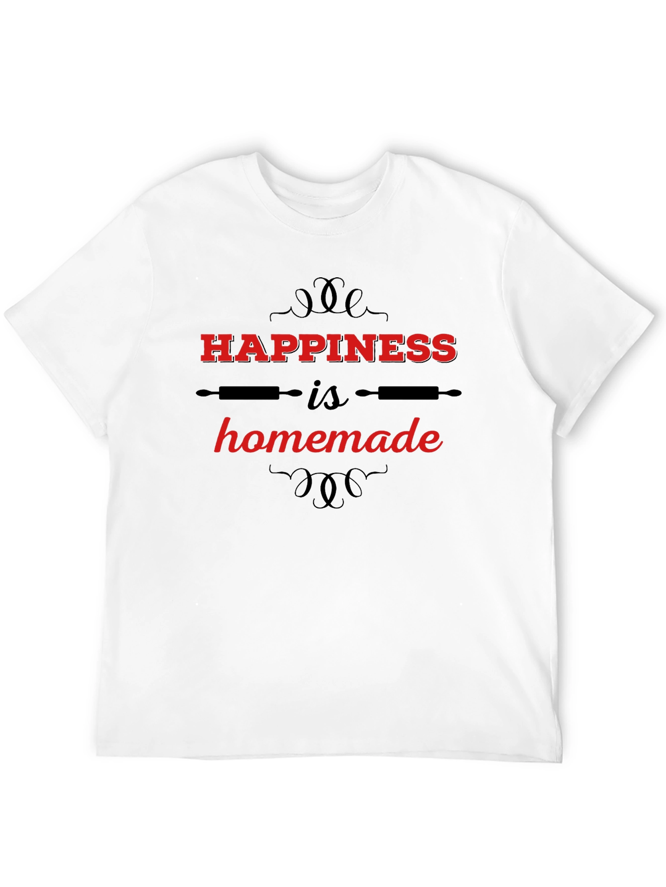 Camiseta Negra Happiness is Homemade