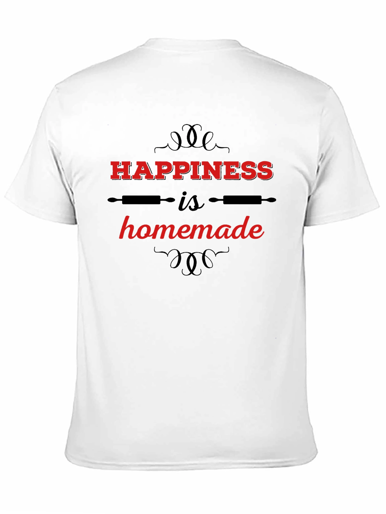 Camiseta Negra Happiness is Homemade