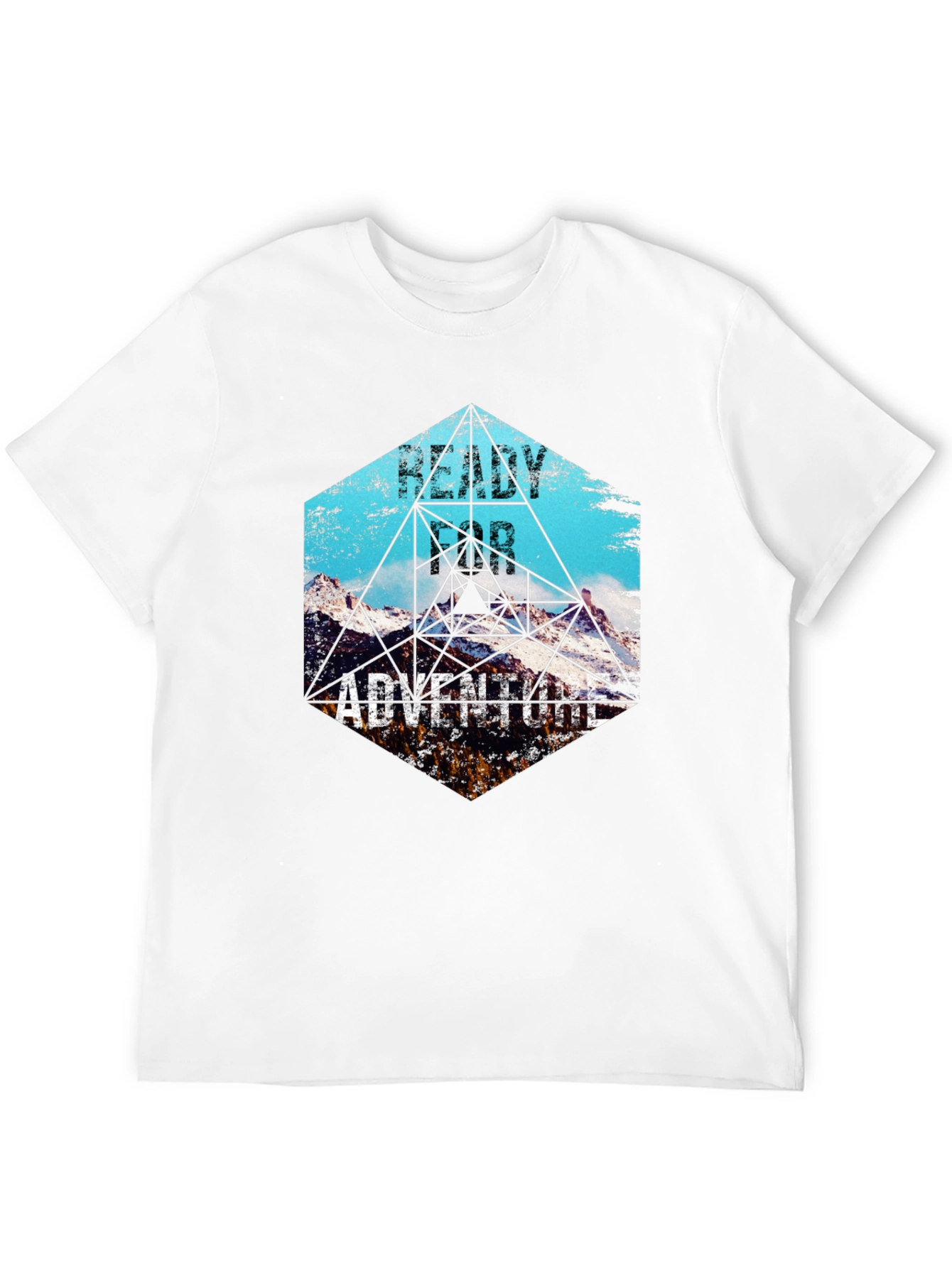 Camiseta Negra de Aventura para Hombre