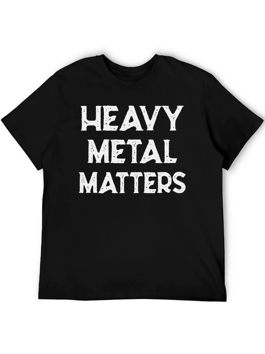 Camiseta Negra Heavy Metal Matters