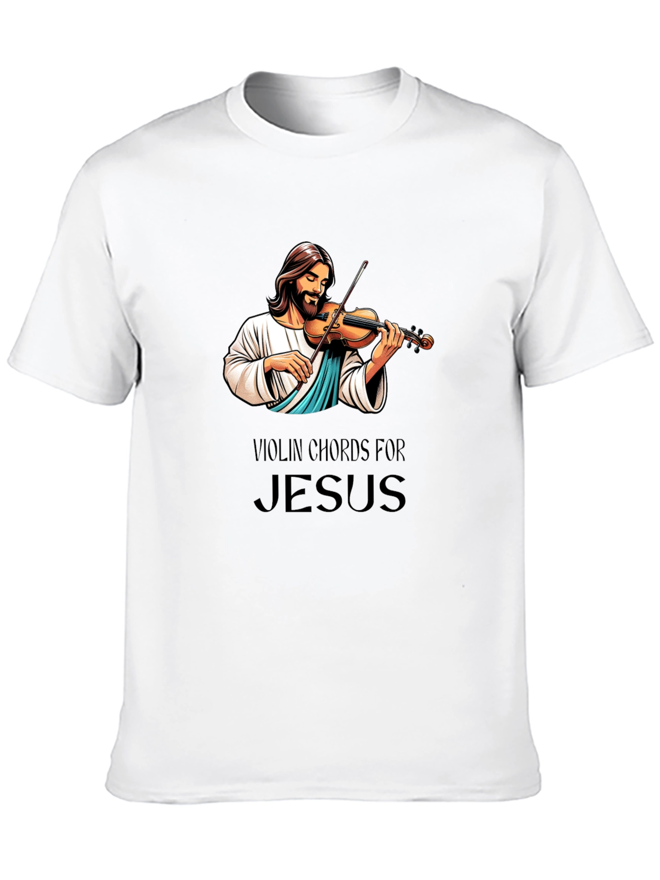 Camiseta Negra: Jesús Violinista