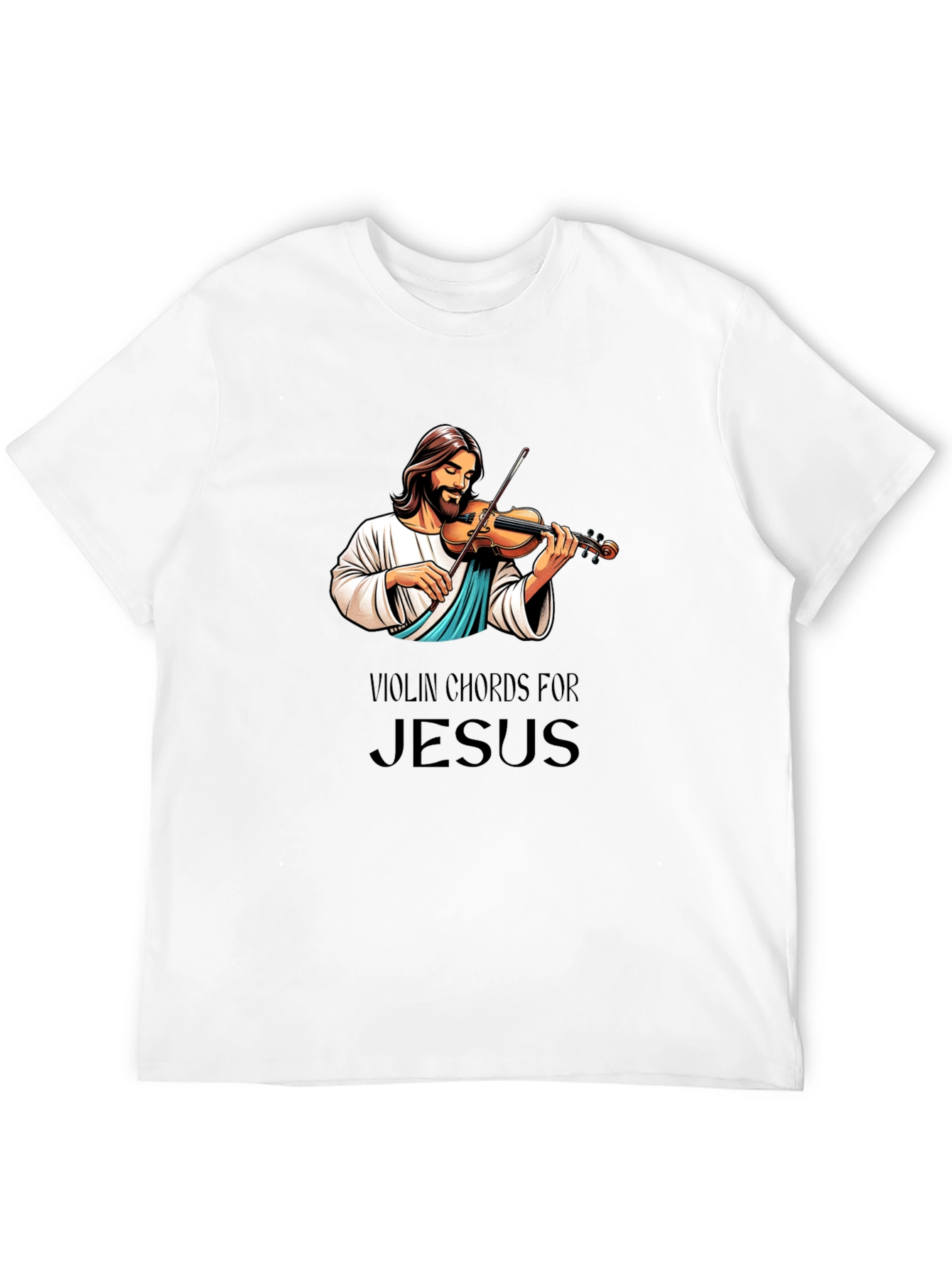 Camiseta Negra: Jesús Violinista