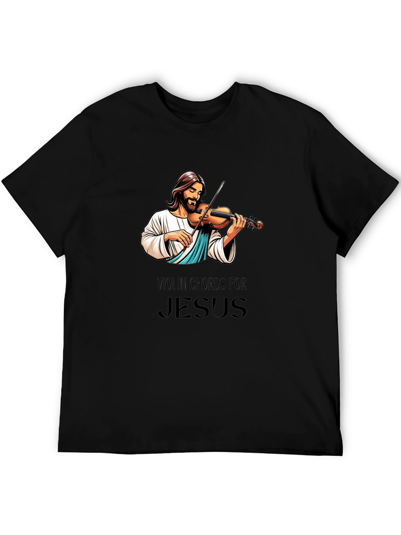 Camiseta Negra: Jesús Violinista