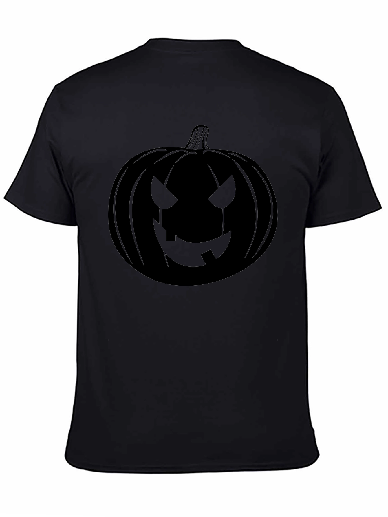 Camiseta Negra Calabaza Halloween