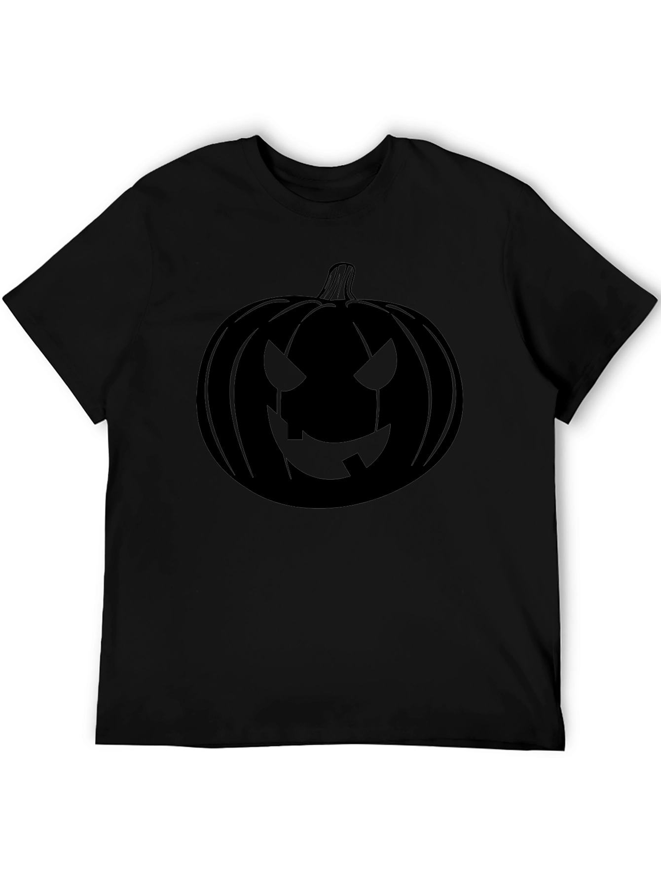 Camiseta Negra Calabaza Halloween