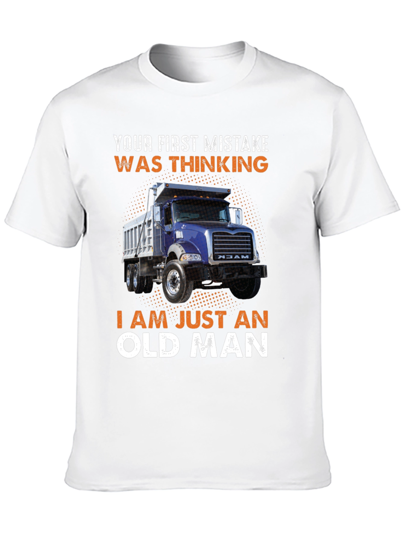 Camiseta Negra Error Viejo con Camión para Hombre