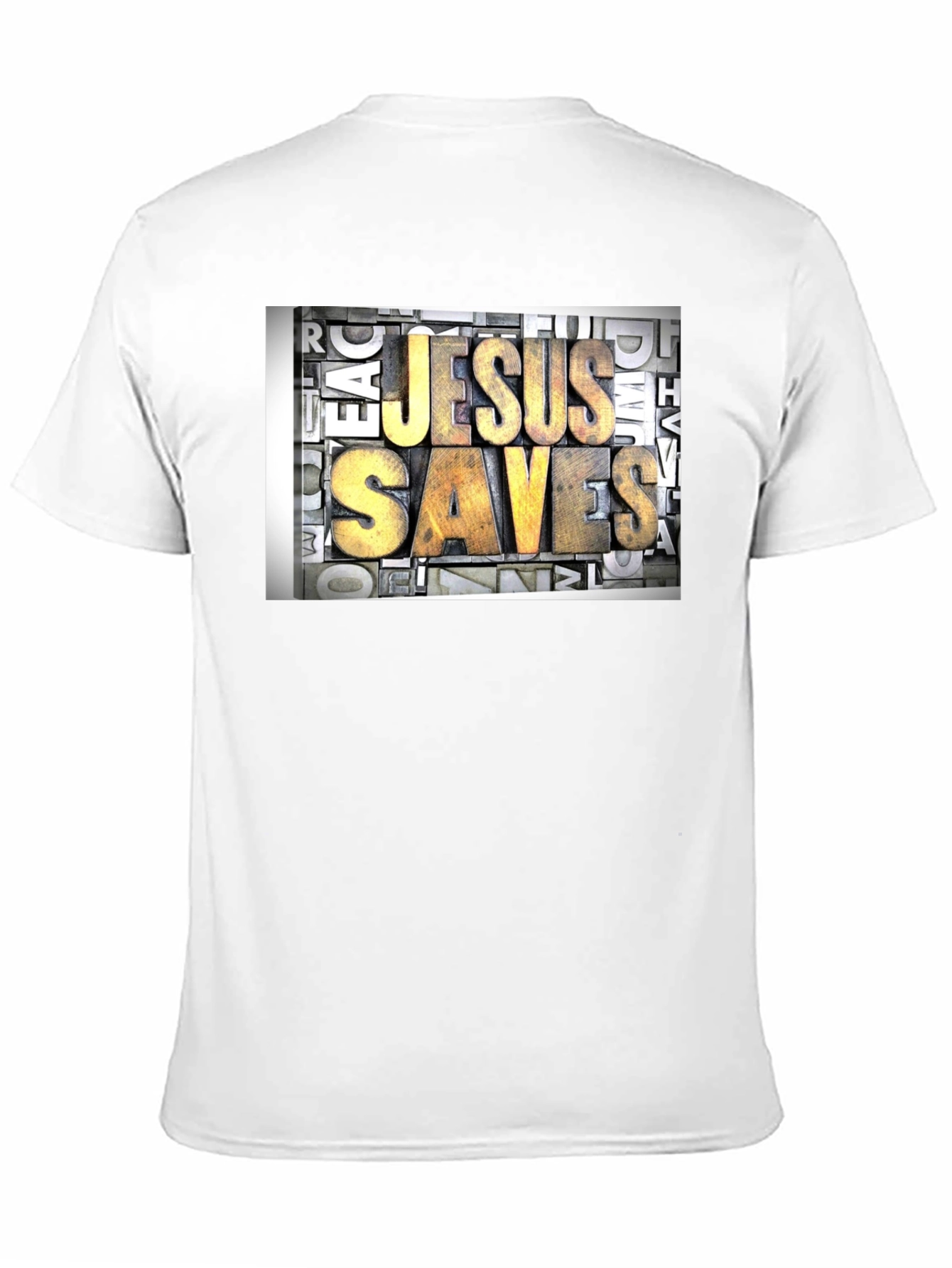 Camiseta Negra Jesús Salva - Estilo Retro