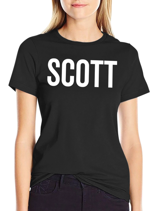 Camiseta Negra SCOTT Clásica Unisex