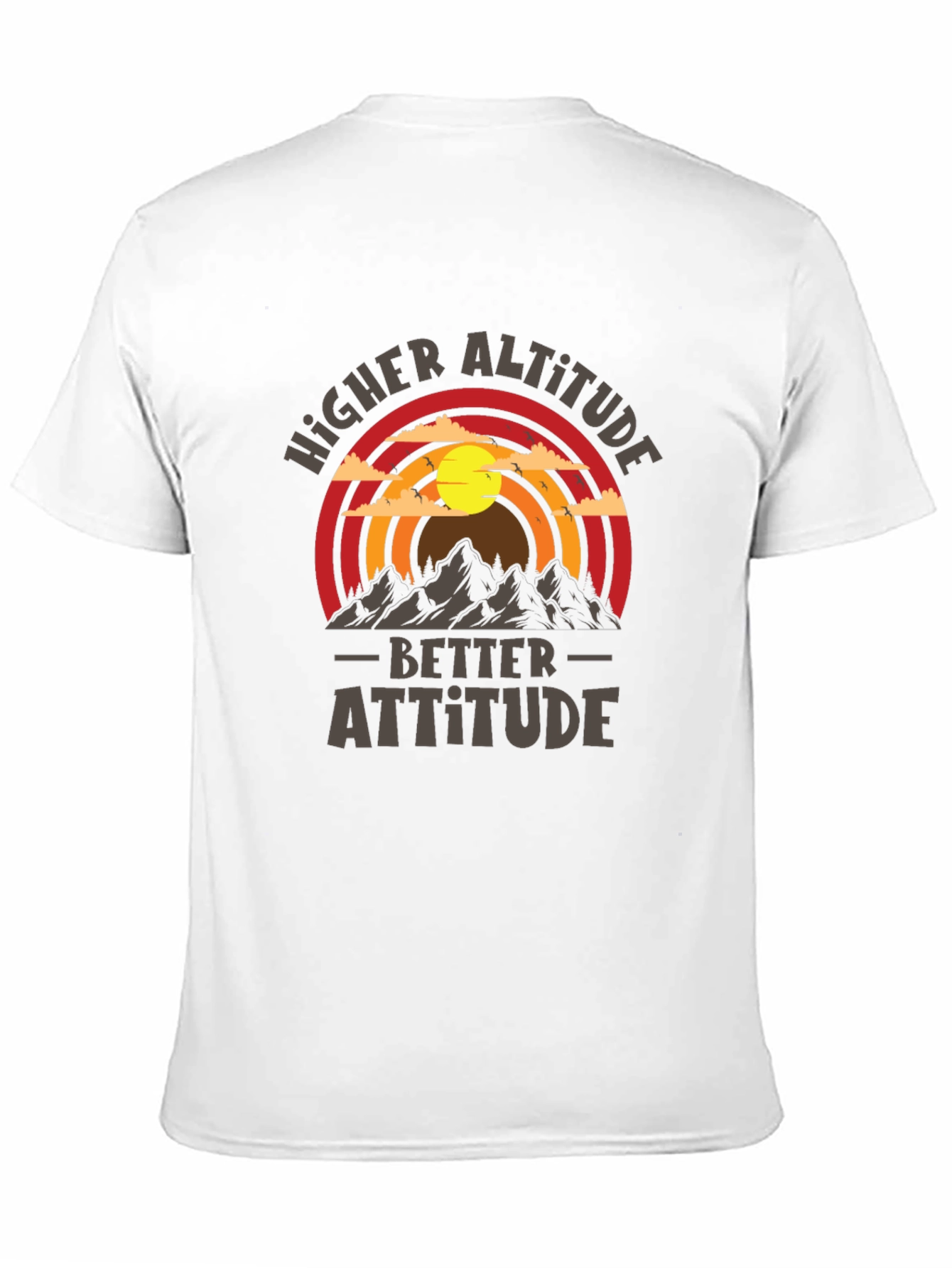 Camiseta Hombre Mayor Altitud Mejor Actitud