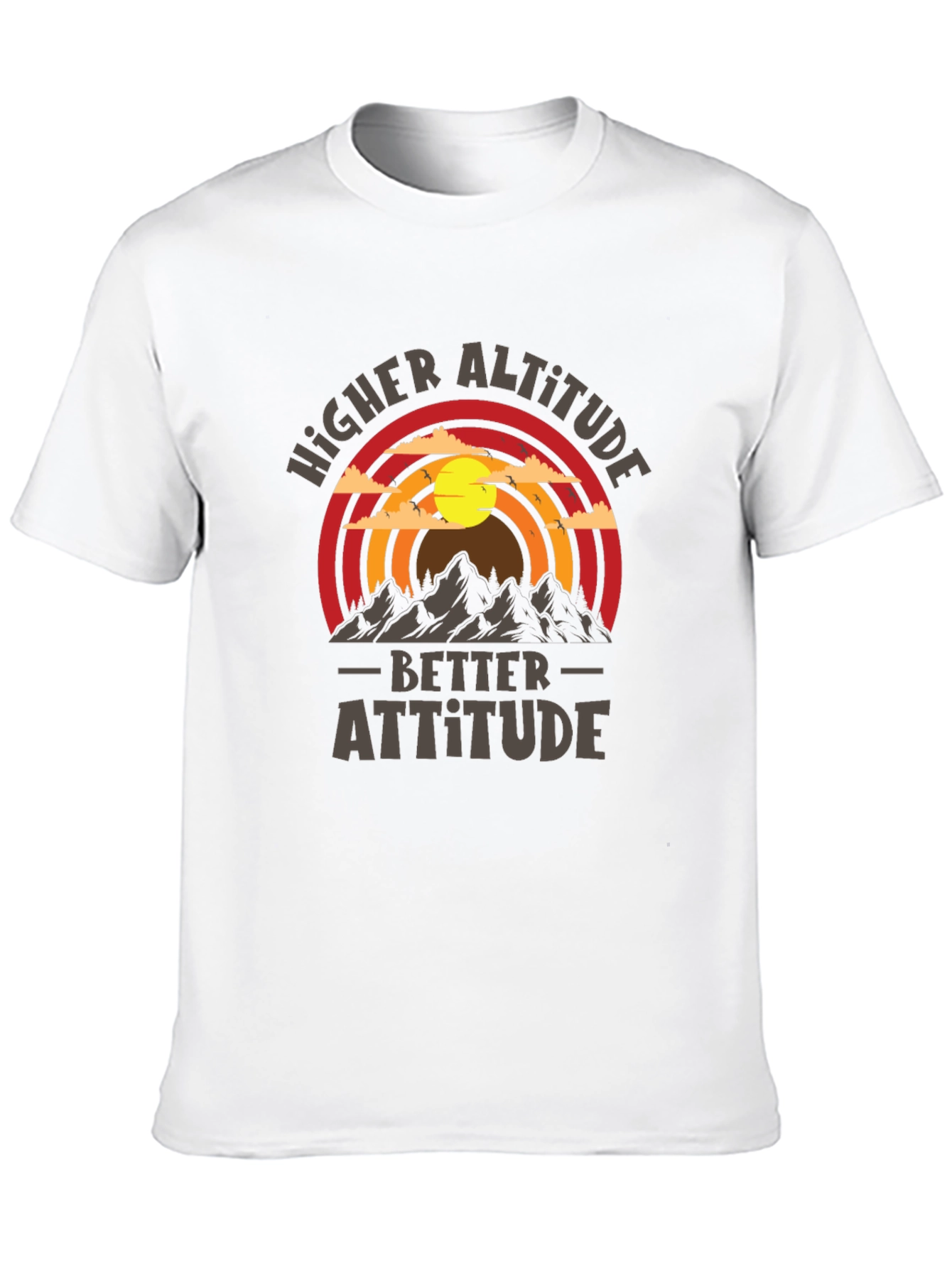 Camiseta Hombre Mayor Altitud Mejor Actitud