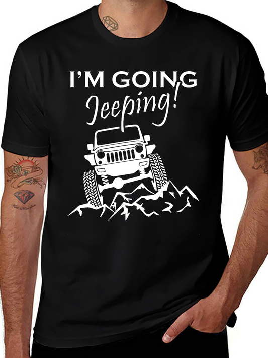 Camiseta Negra Im Going Jeeping!