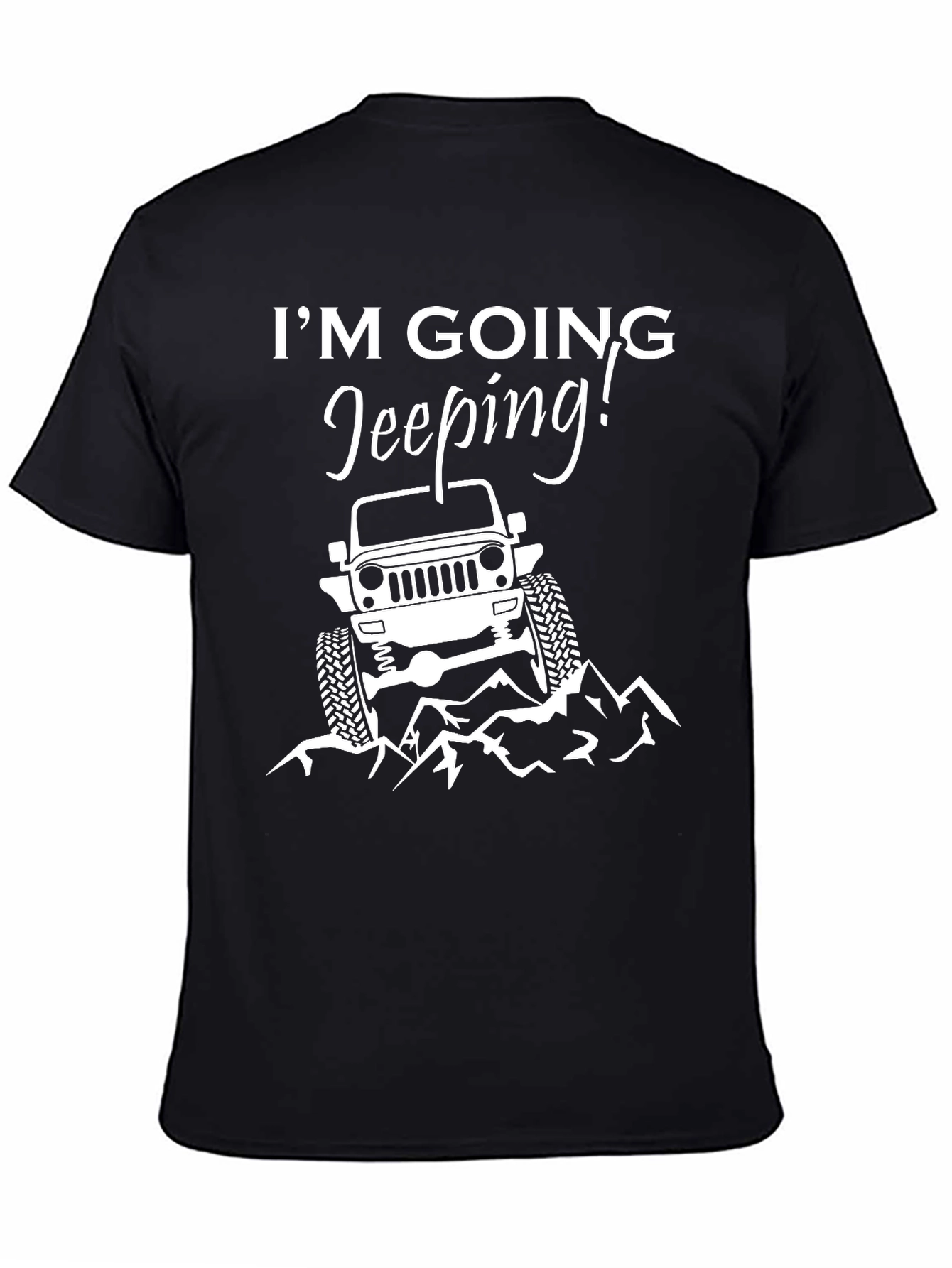 Camiseta Negra Im Going Jeeping!
