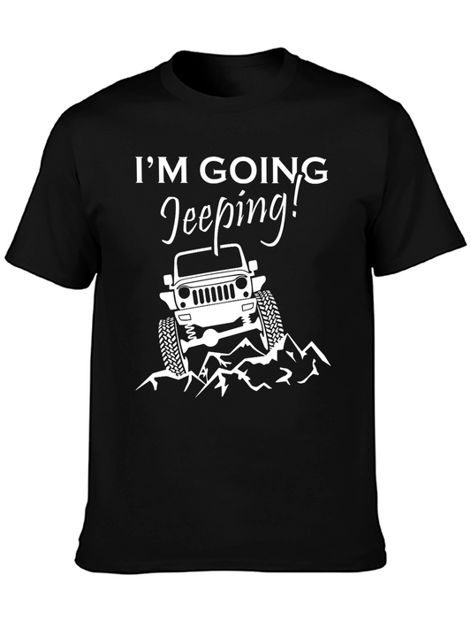 Camiseta Negra Im Going Jeeping!