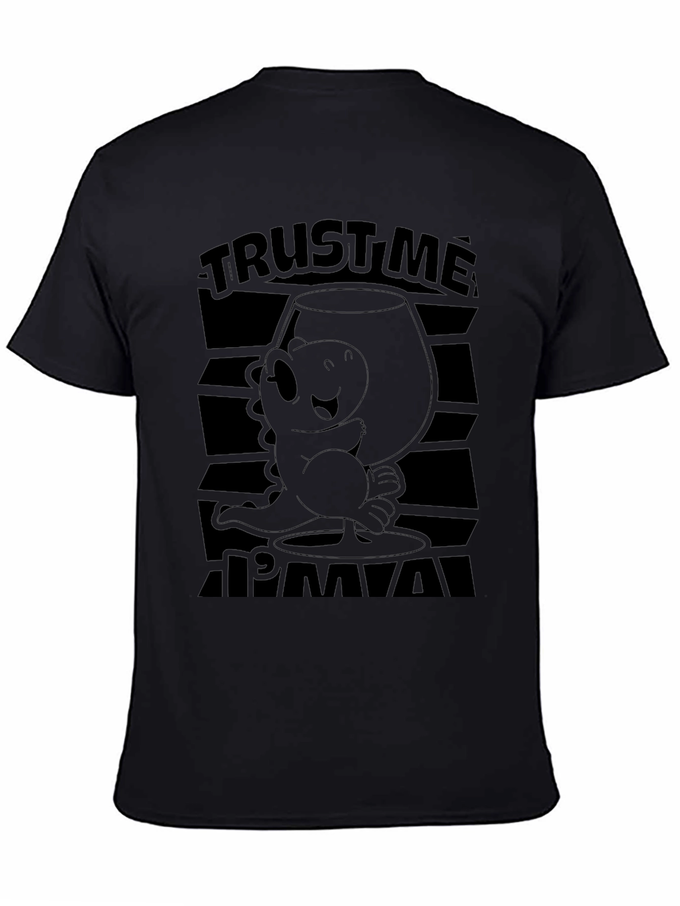 Camiseta Negra Trust Me Im a Lizard