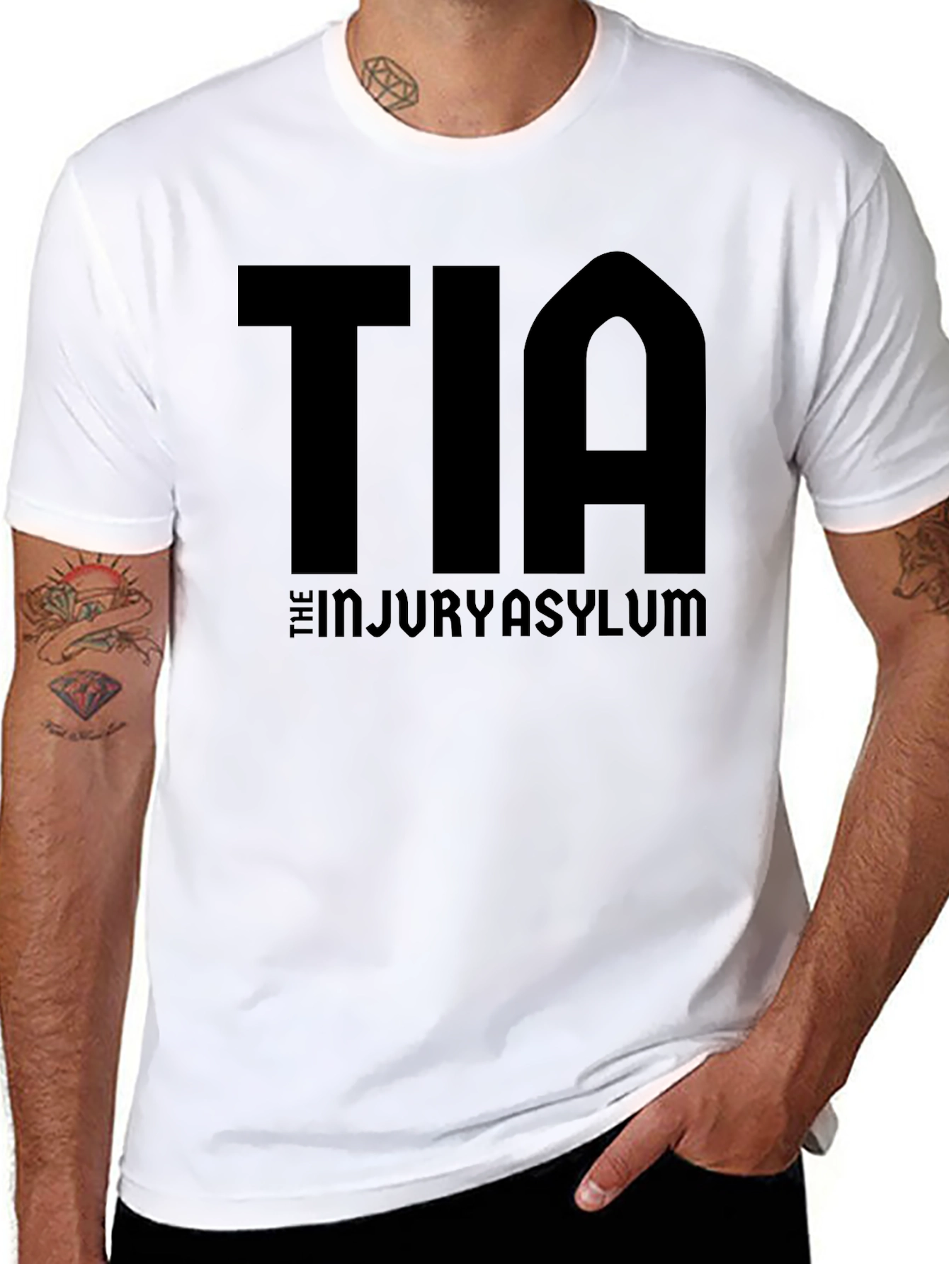 Camiseta Negra TIA The Injury Asylum