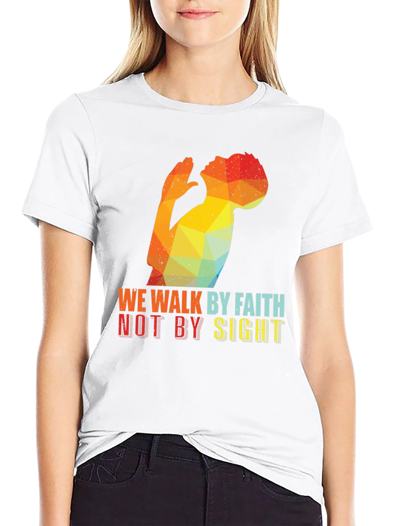 Camiseta Negra Fe No Vista