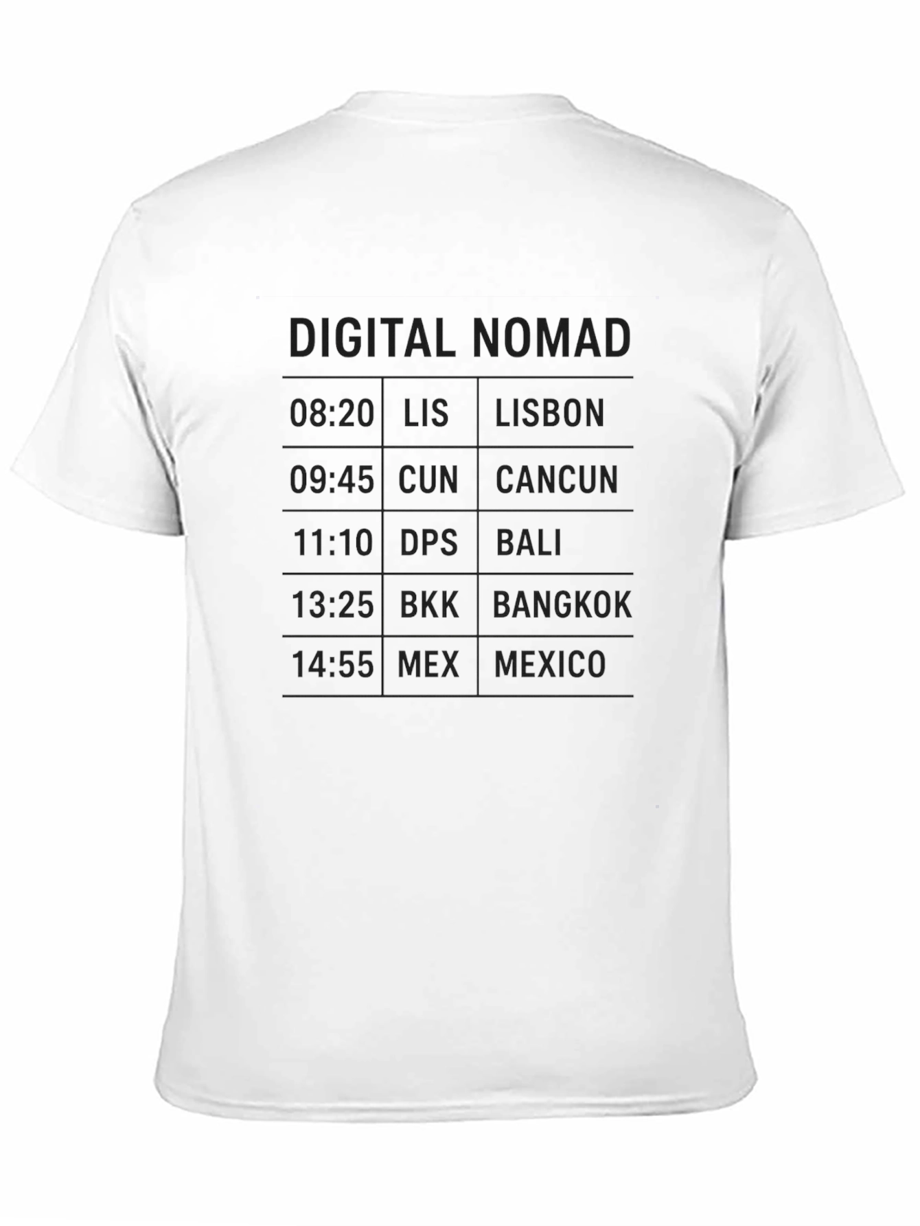 Camiseta Negra Digital Nomad