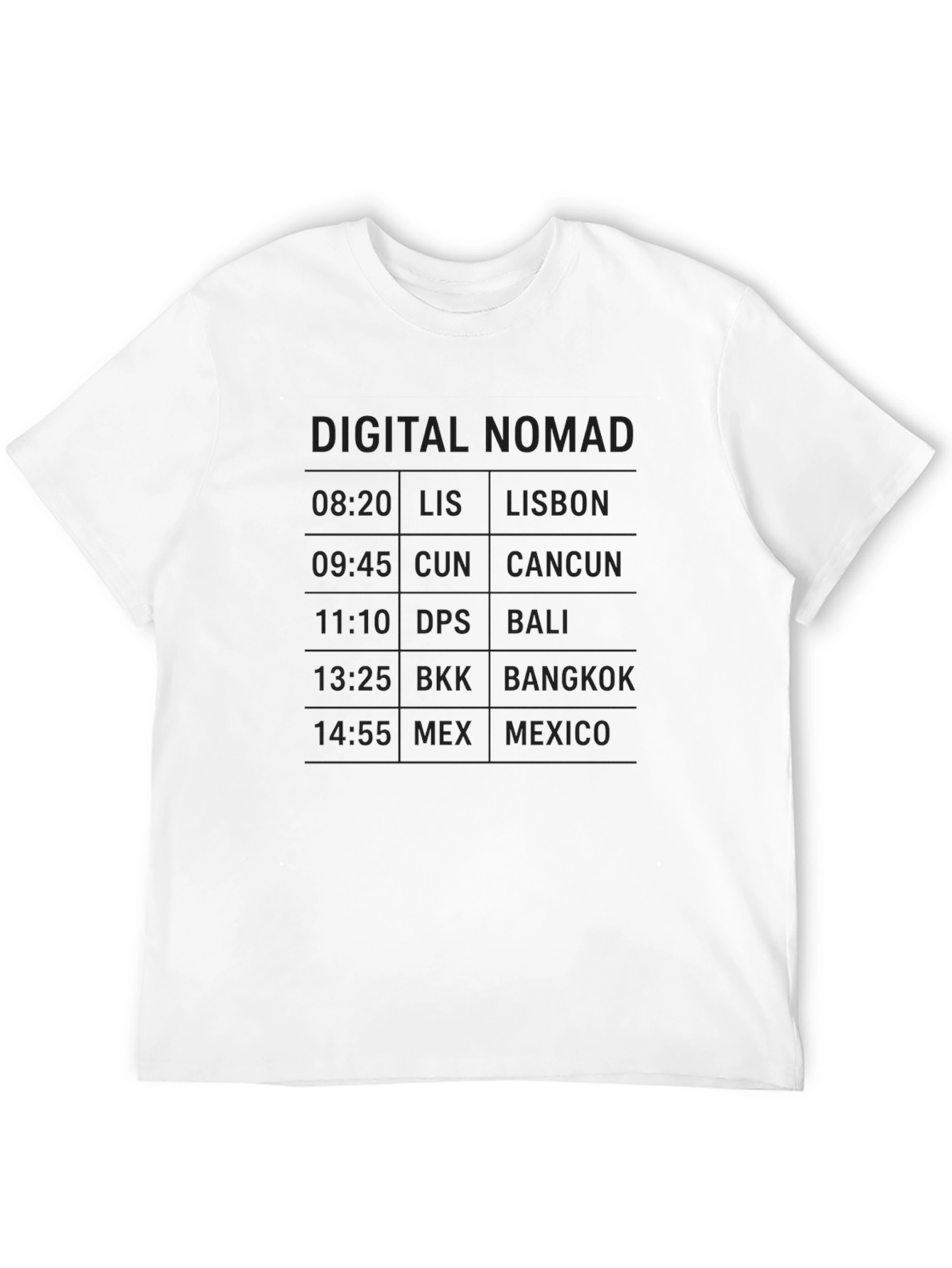 Camiseta Negra Digital Nomad