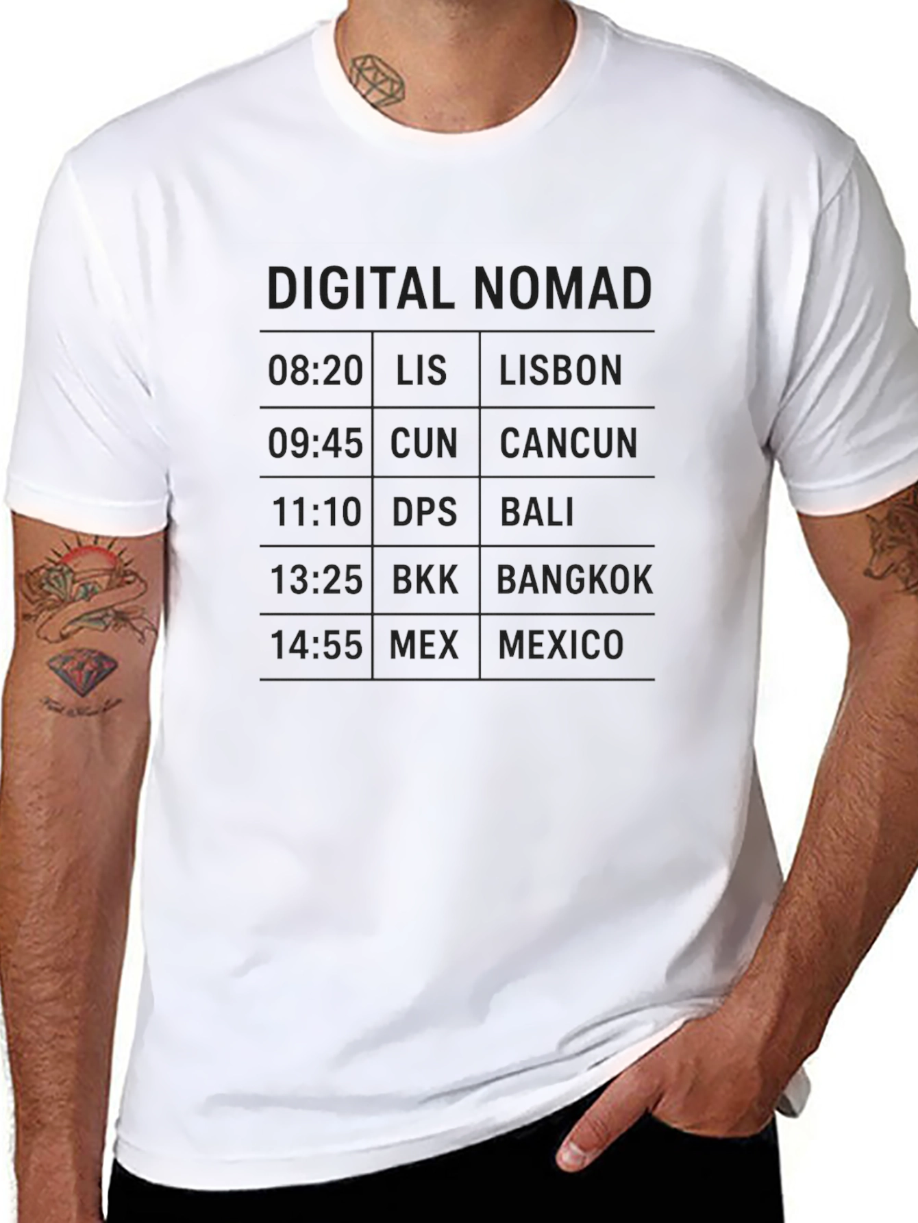 Camiseta Negra Digital Nomad