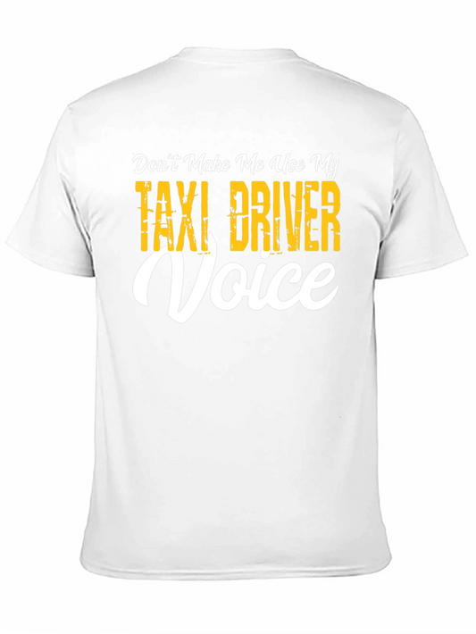 Camiseta Negra con Diseño Taxi Driver Voice