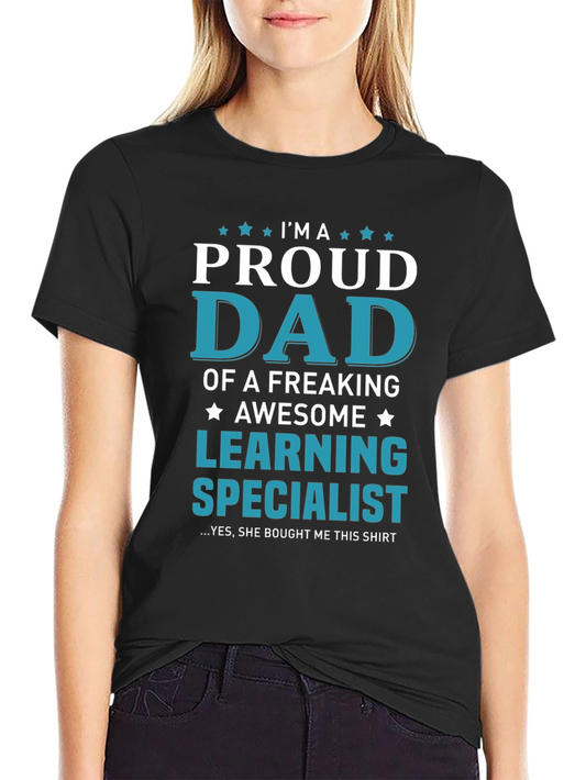 Camiseta para Papá Orgulloso de Especialista en Aprendizaje