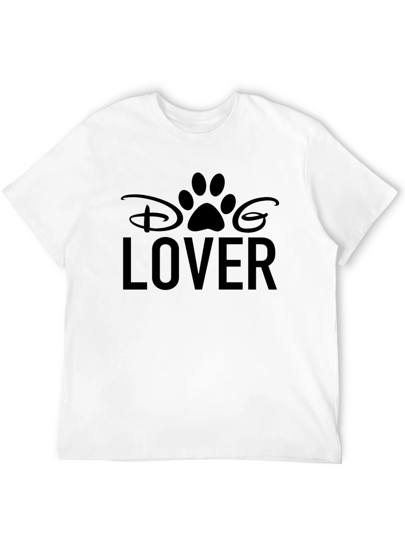 Camiseta Negra Dog Lover Disney