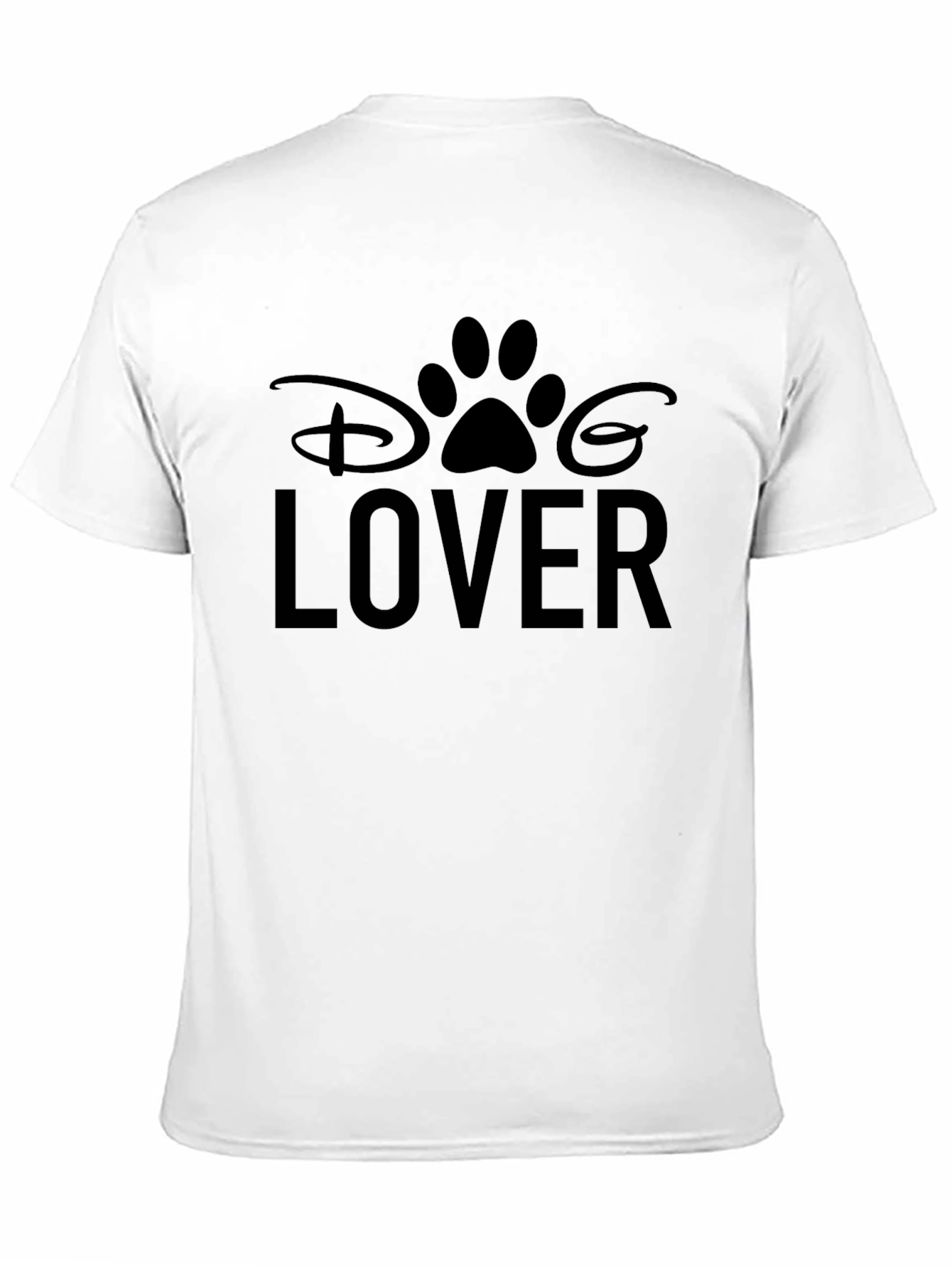 Camiseta Negra Dog Lover Disney
