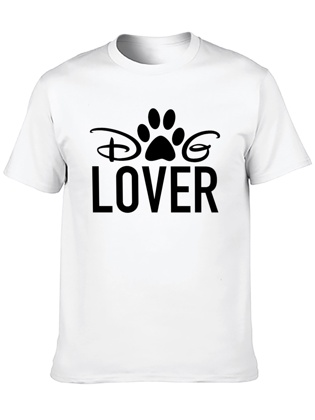 Camiseta Negra Dog Lover Disney