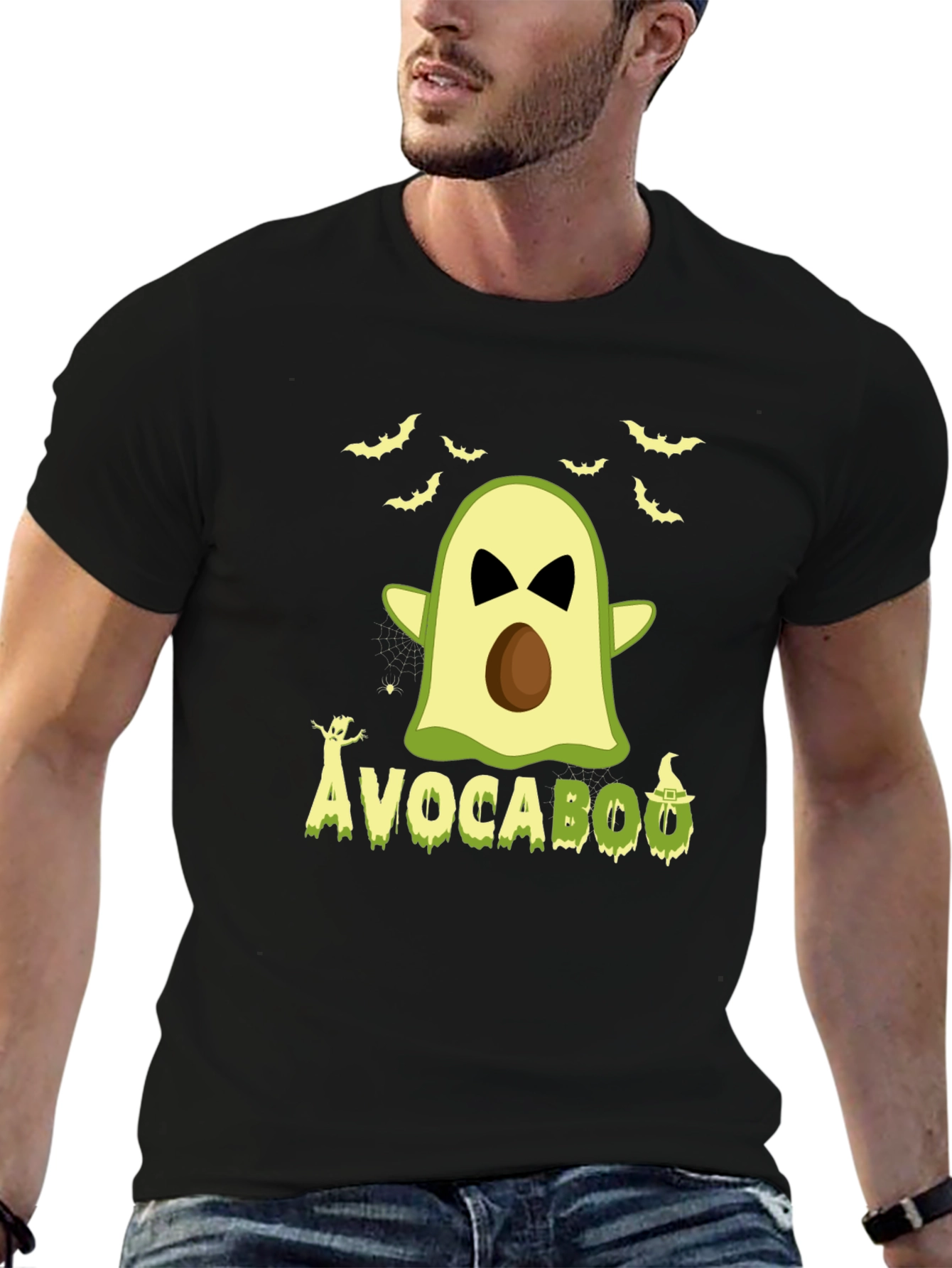 Camiseta Negra Avocaboo Halloween