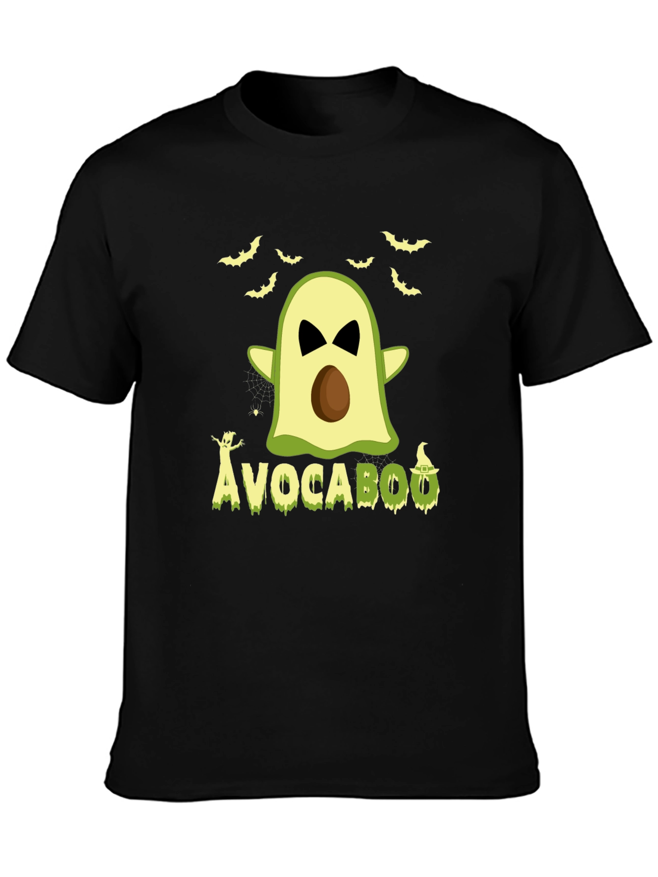Camiseta Negra Avocaboo Halloween