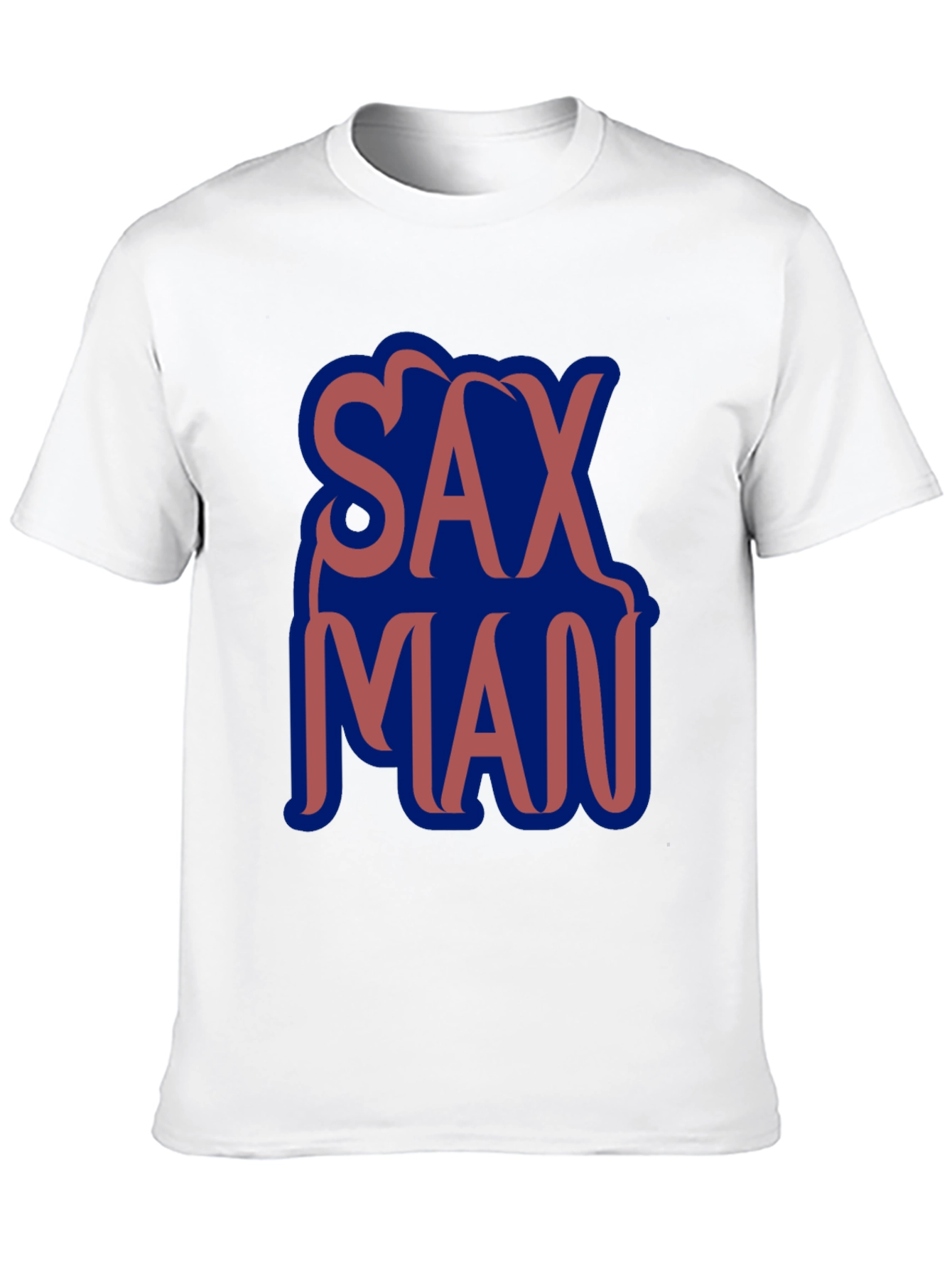 Camiseta Negra Sax Man Diseño Moderno