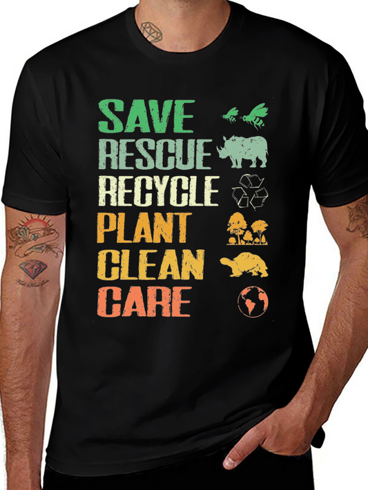 Camiseta Ecológica: Salvar Rescatar Reciclar