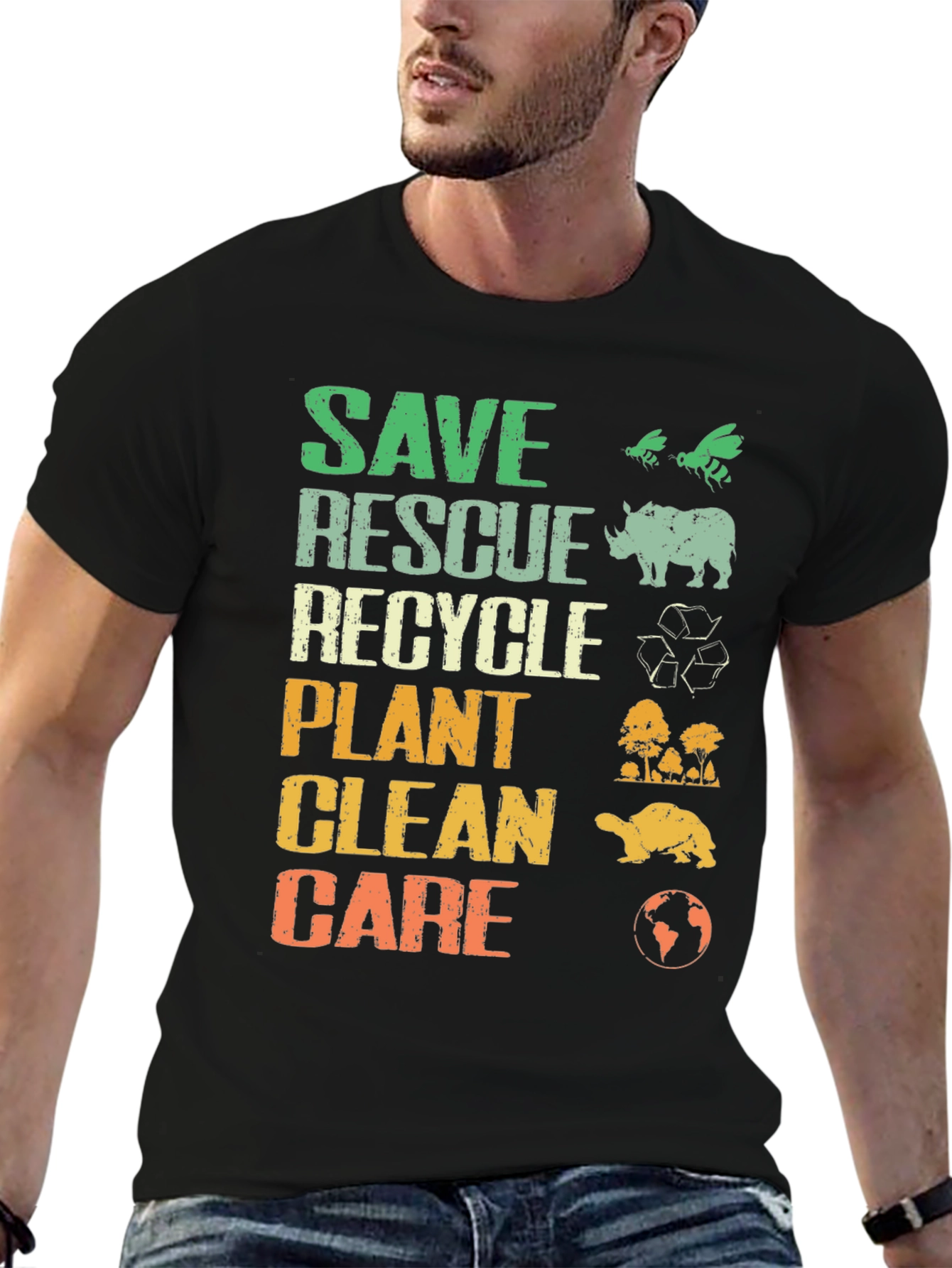Camiseta Ecológica: Salvar Rescatar Reciclar