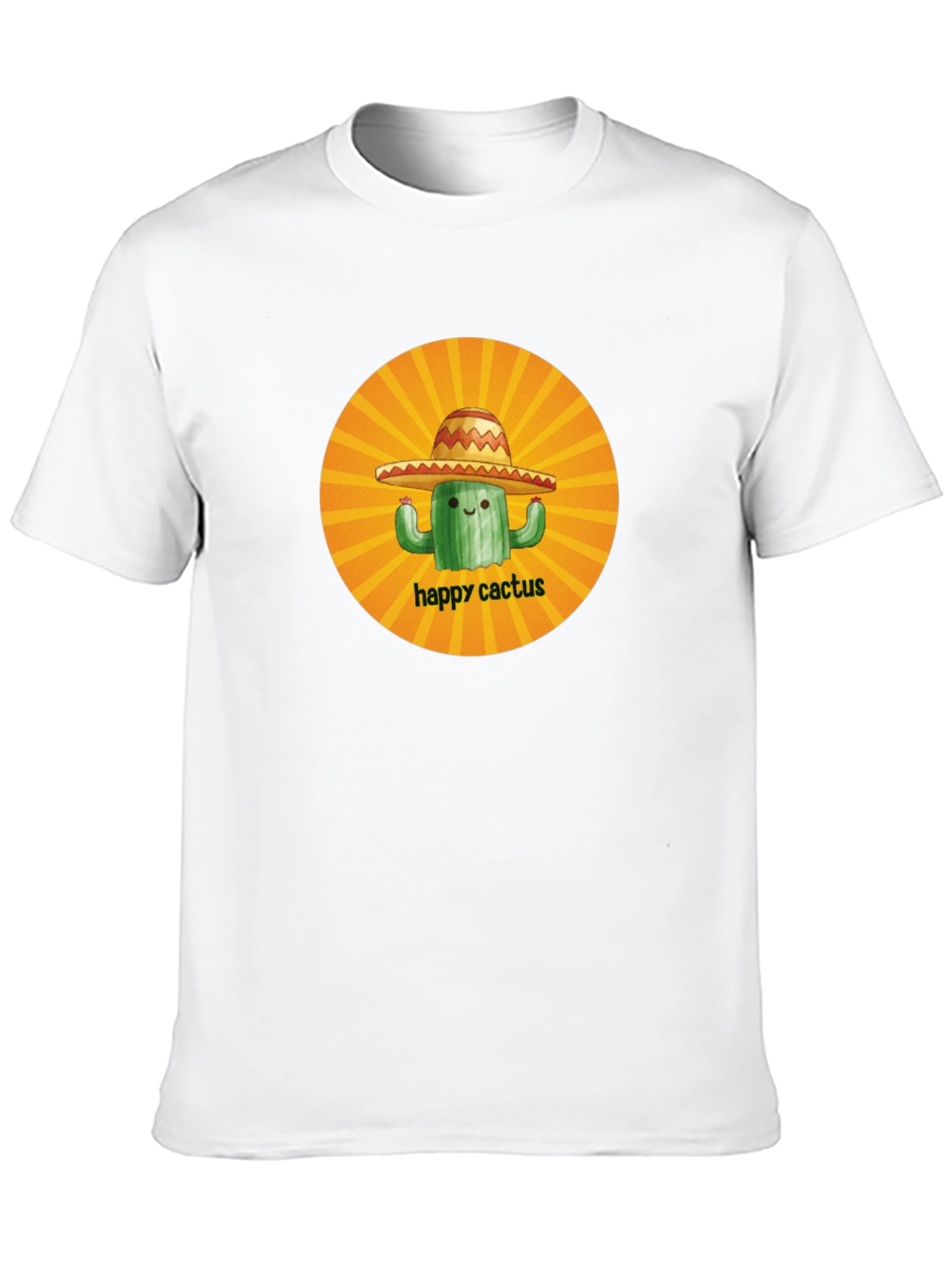 Camiseta Negra Happy Cactus