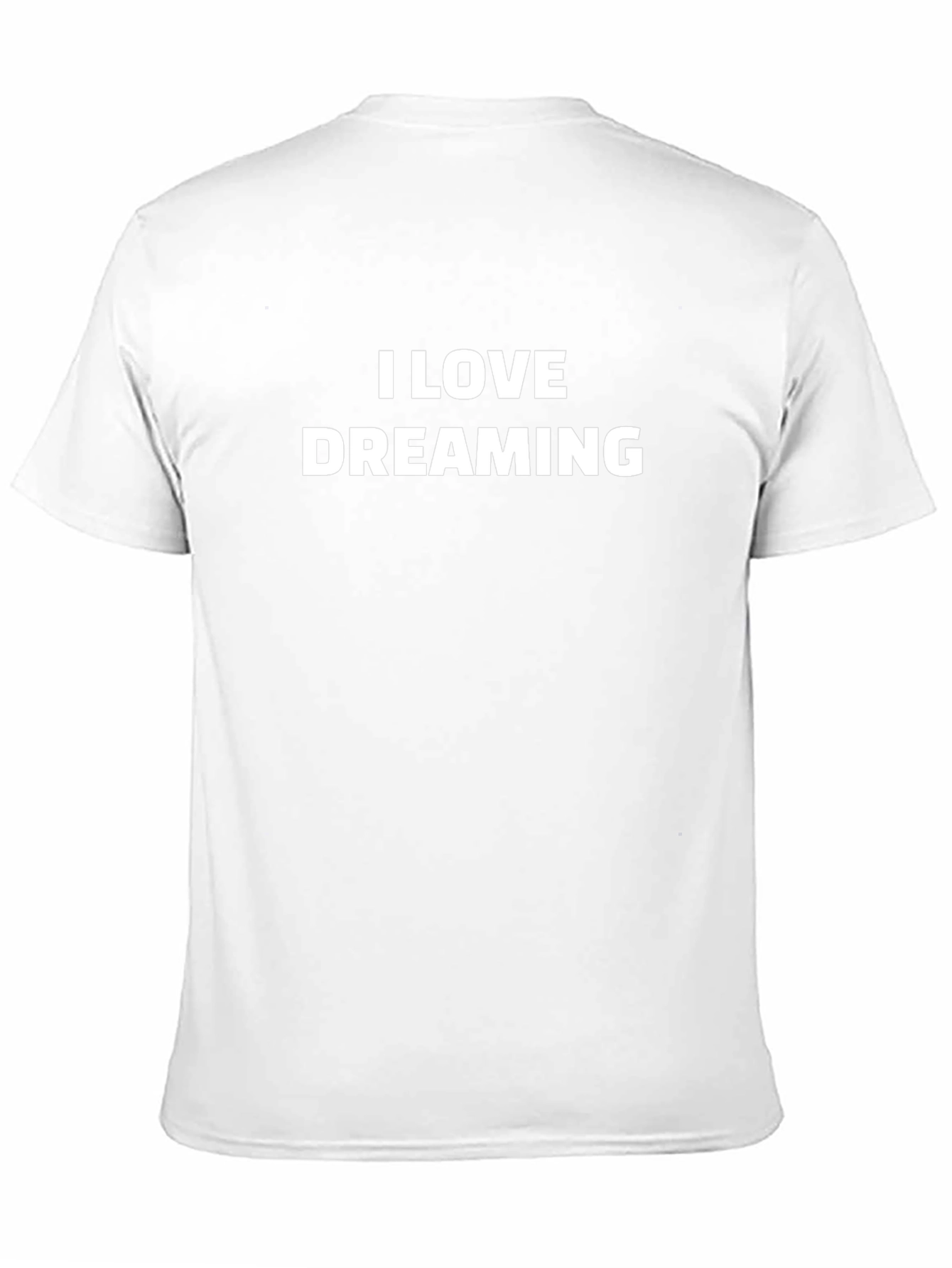Camiseta Negra con Diseño I Love Dreaming