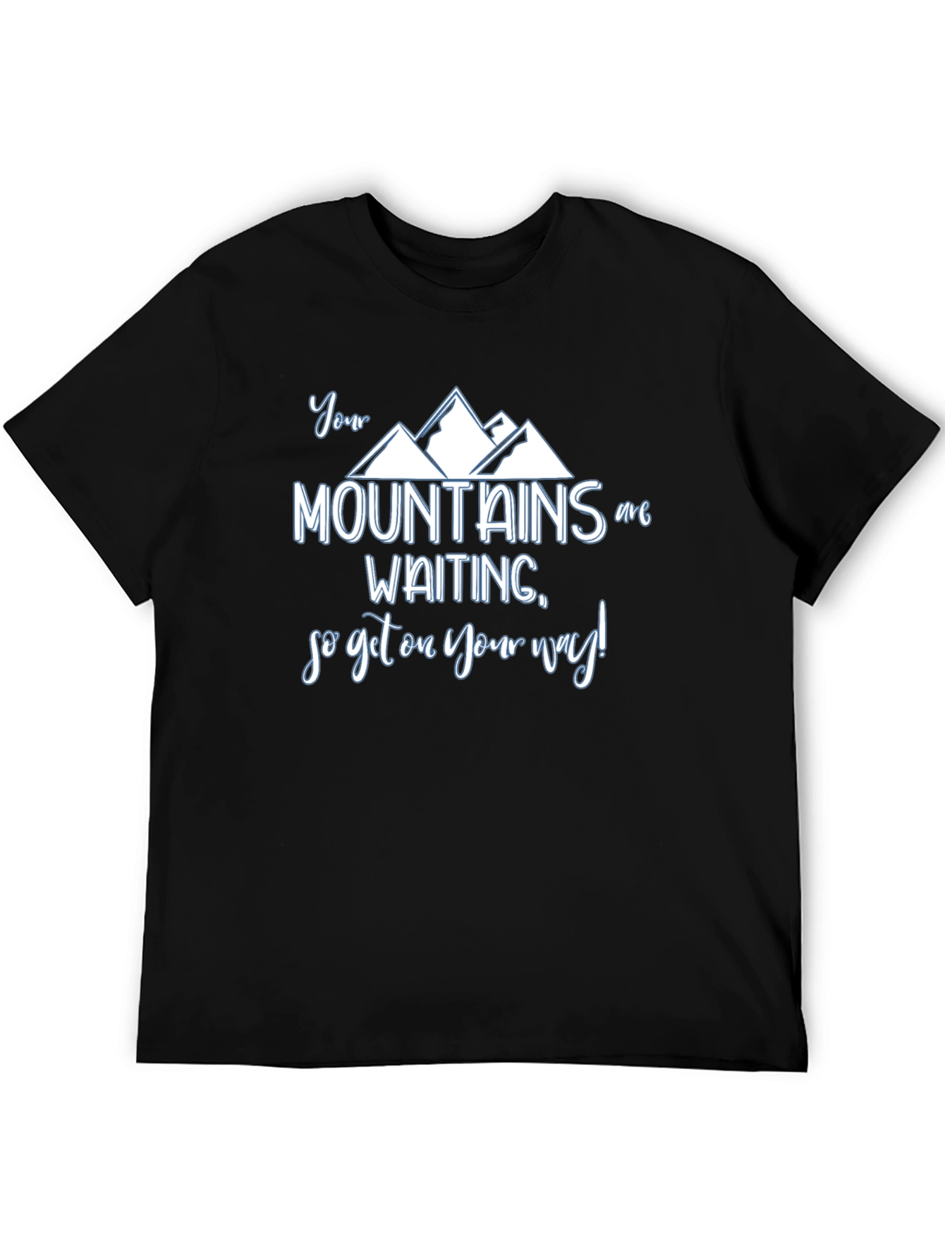 Camiseta Negra Tus Montañas Esperan