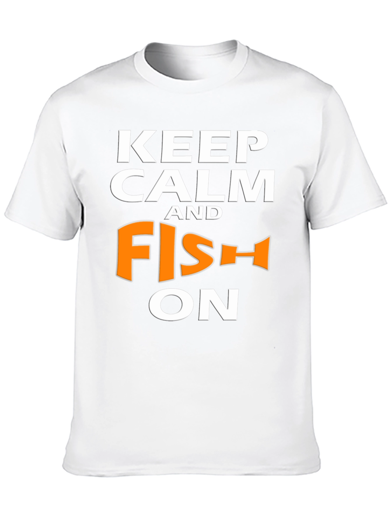 Camiseta Negra Keep Calm and Fish On