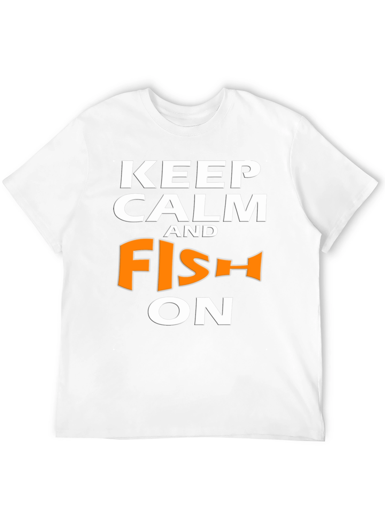 Camiseta Negra Keep Calm and Fish On