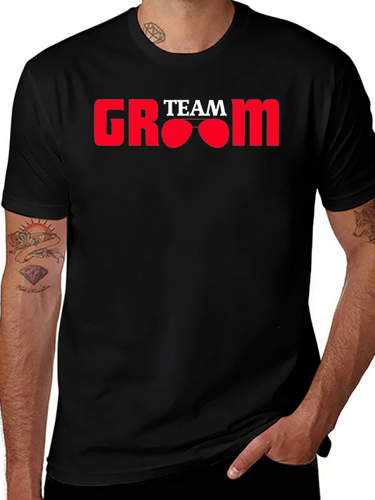 Camiseta Negra Team Groom - Despedida de Soltero