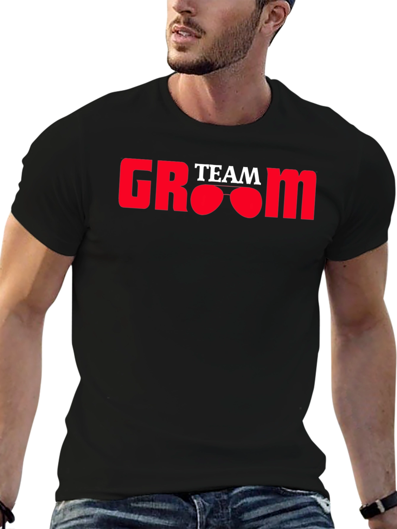 Camiseta Negra Team Groom - Despedida de Soltero
