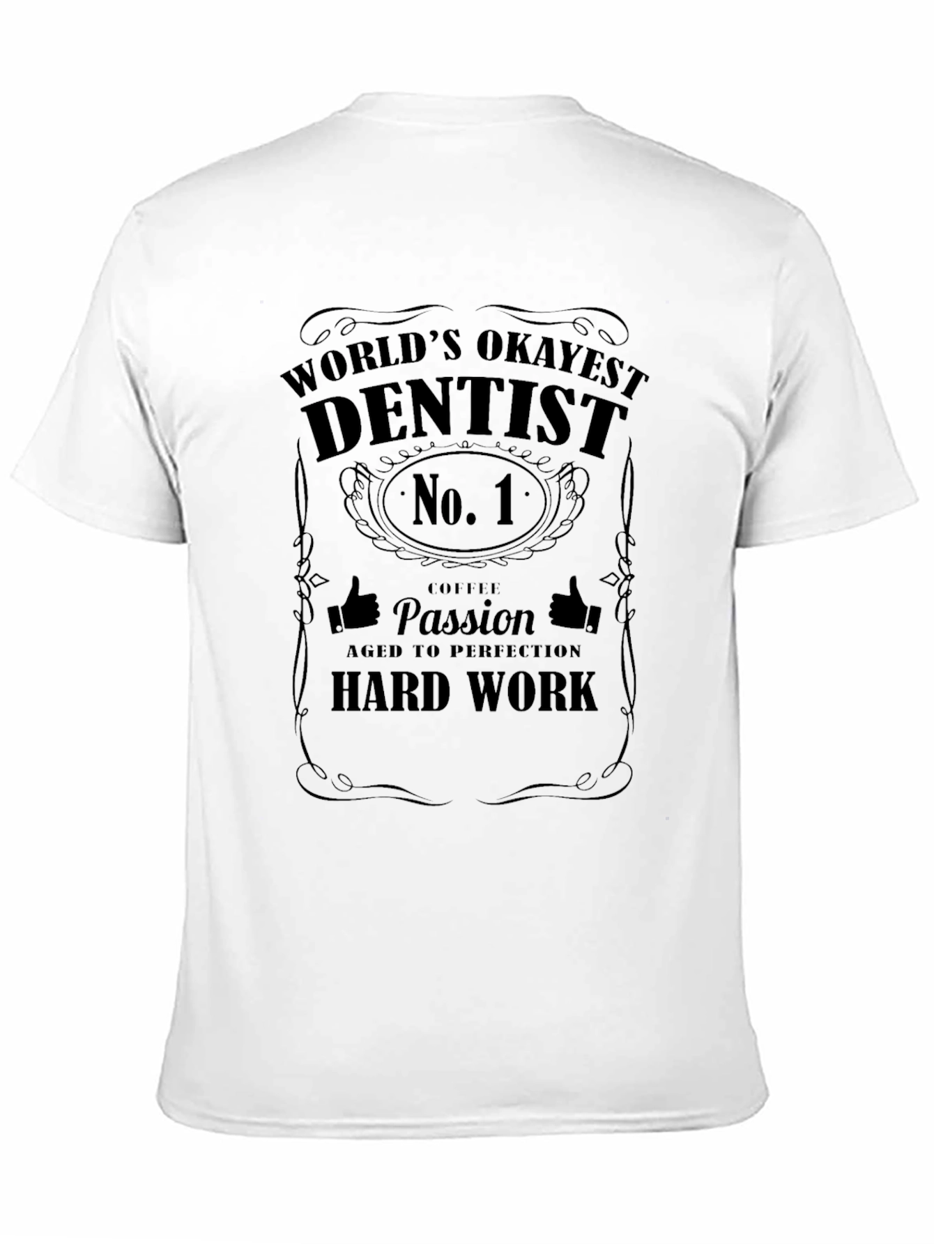 Camiseta Negra Dentista Número 1
