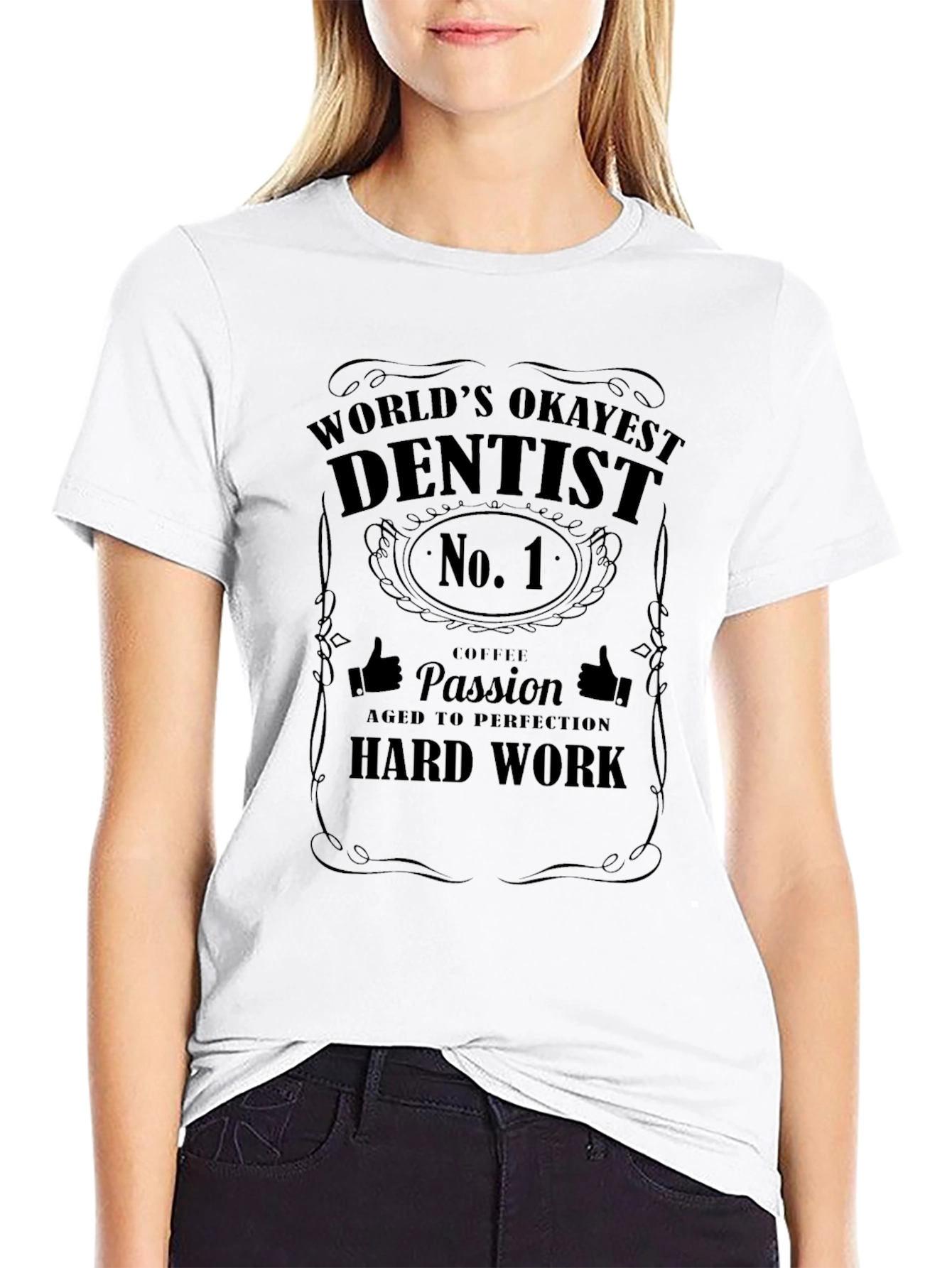 Camiseta Negra Dentista Número 1