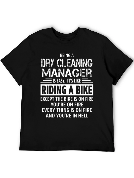 Camiseta Negra Dry Cleaning Manager