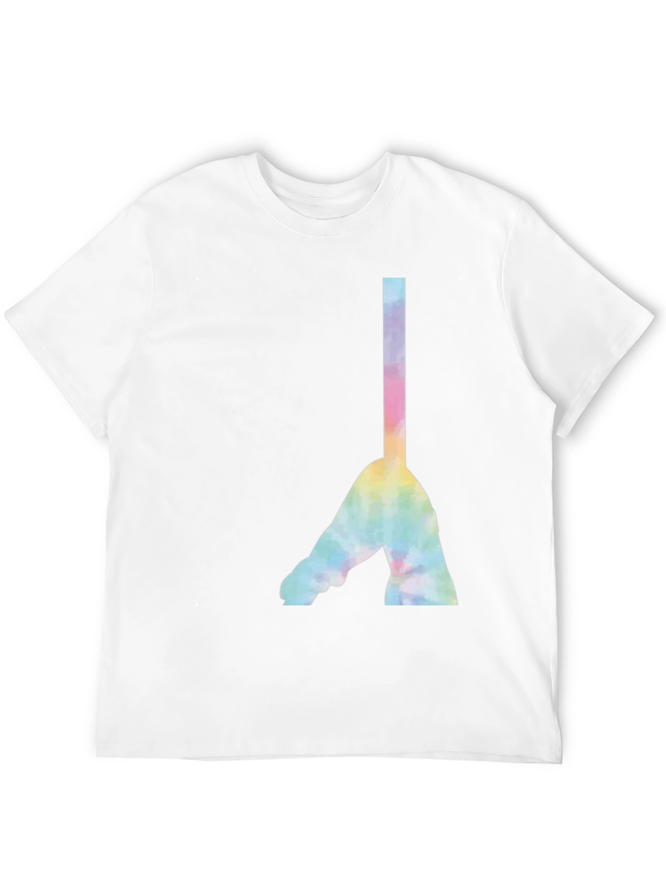 Camiseta Negra con Diseño Abstracto Tie-Dye