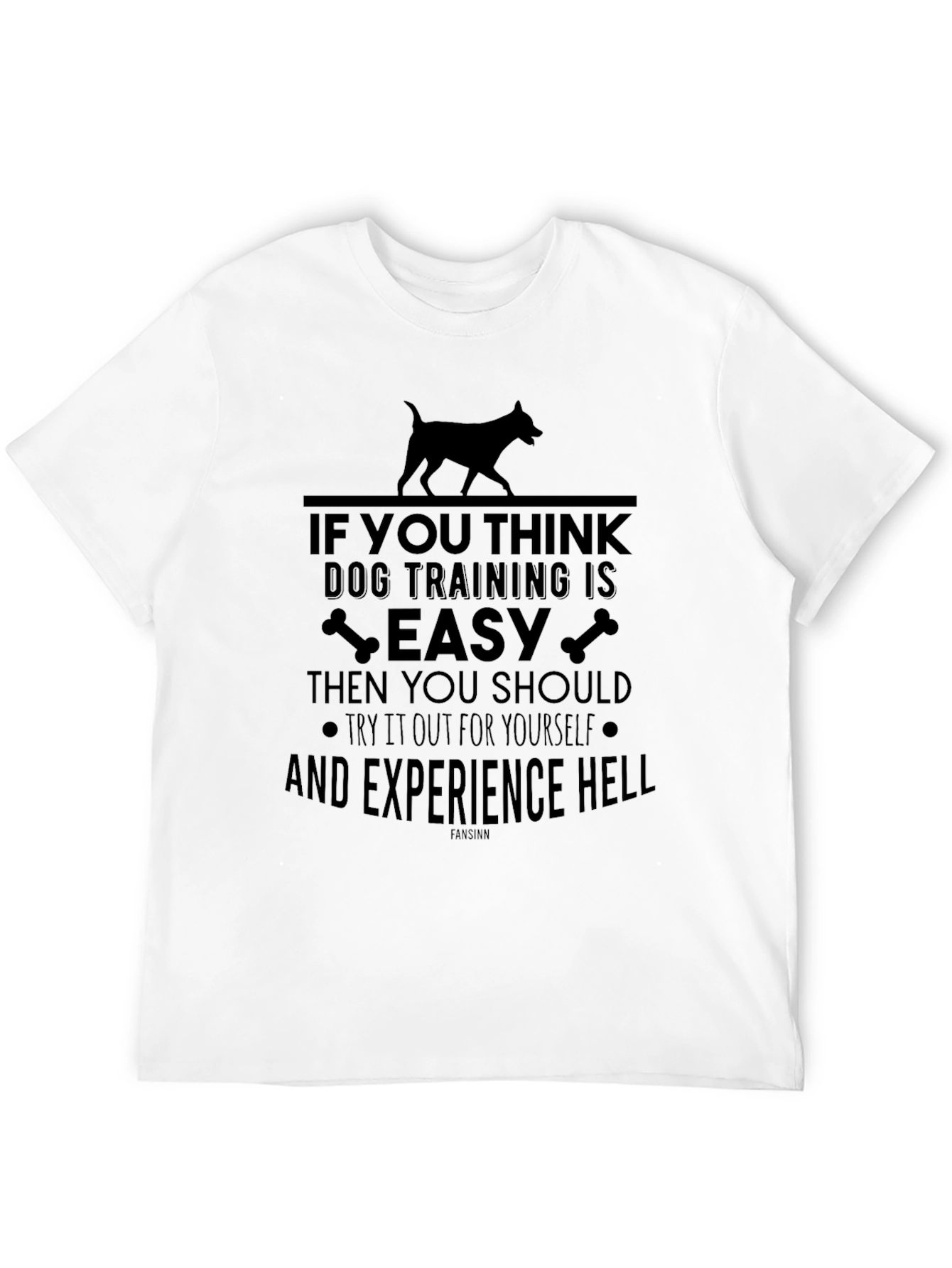 Camiseta Negra Entrenamiento de Perros