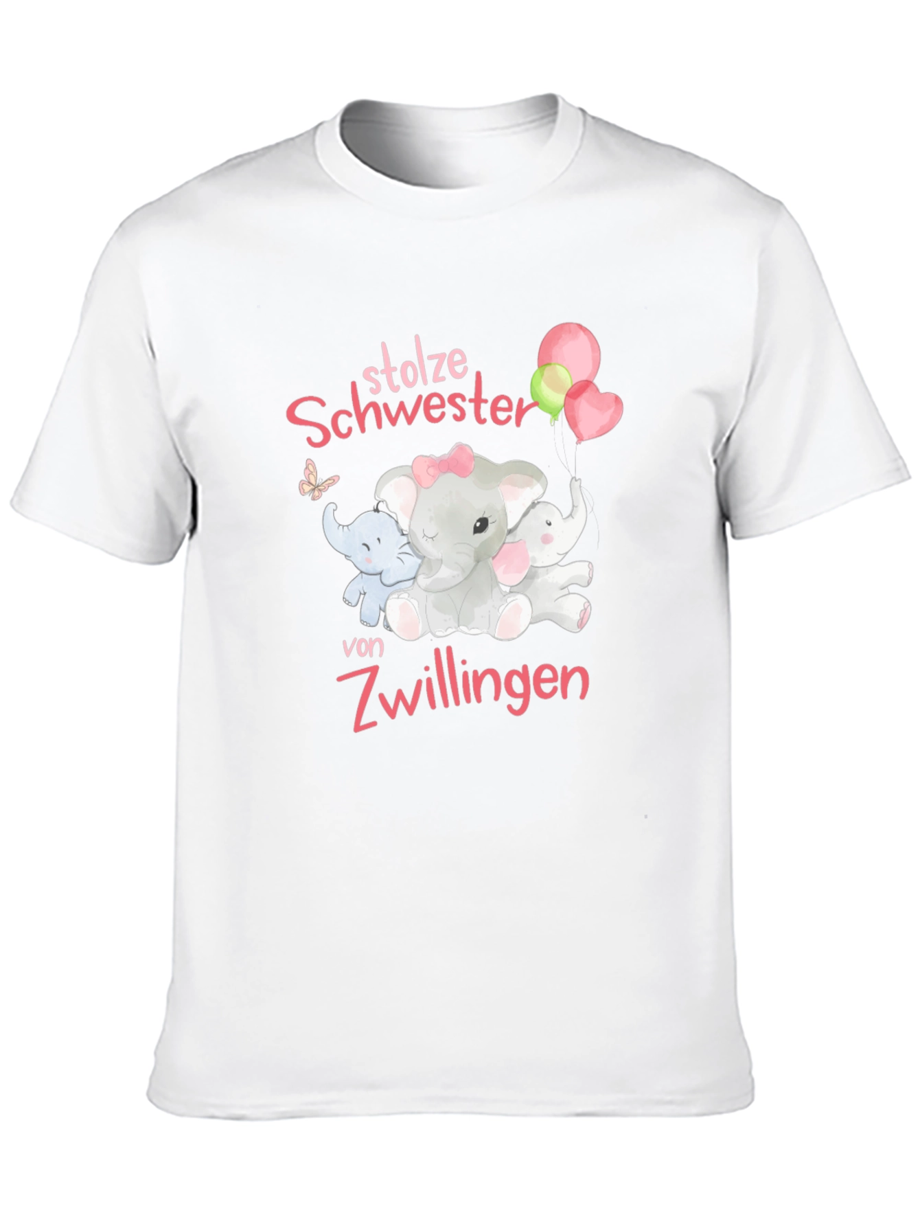 Camiseta Negra Orgullosa Hermana de Gemelos