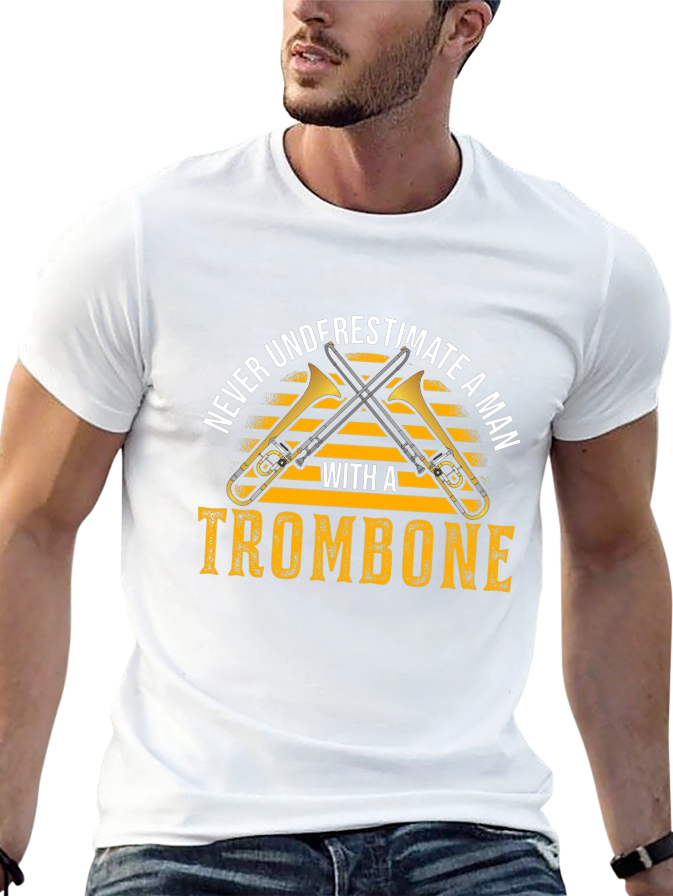 Camiseta Hombre Trombonista - No Subestimes
